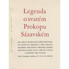 Legenda o svatém Prokopu Sázavském