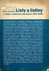Listy a listiny z dějin československých 869-1938