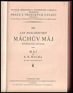 Máchův Máj : estetická studie