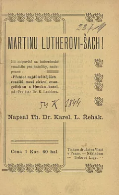 Martinu Lutherovi - šach!