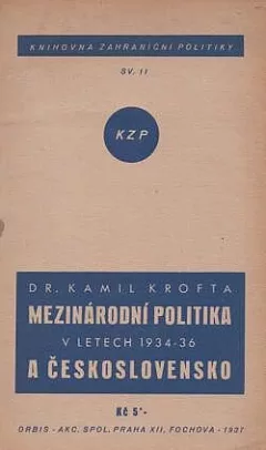 Mezinárodní politika v letech 1934-36 a Československo