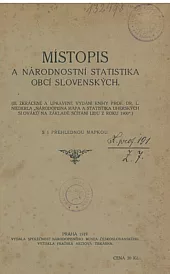 Místopis a národnostní statistika obcí slovenských