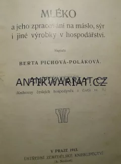 Mléko a jeho zpracování