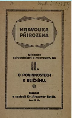 Mravouka přirozená - O povinnostech k bližnímu