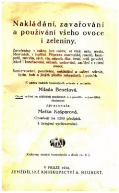 Nakládání, zavařování a používání všeho ovoce a zeleniny