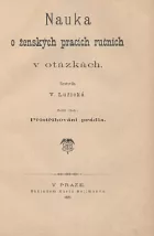 Nauka o ženských pracích ručních v otázkách- přistřihování prádla