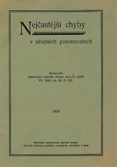 Nejčastější chyby v úředních písemnostech