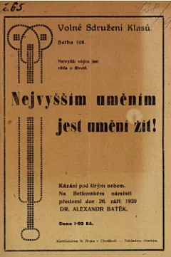 Nejvyšším uměním jest umění žít