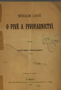 Několik listů o pivě a pivovarnictví