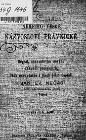 Německo-české názosloví právnické