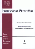 Nestandardní zkoušky materiálů pro památkovou péči