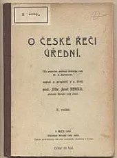 O české řeči úřední: vůči projevům poslance dvorního rady Dr. A. Bachmanna