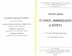 O lásce, manželství a dítěti