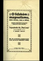 O lidském magnetismu, jeho účinky, jevy a léčba