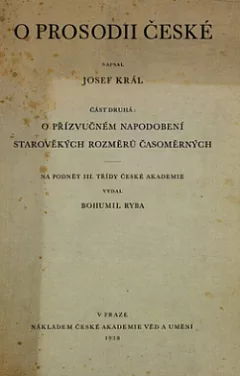 O prosodii české Díl II.