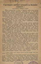 O provrtaných kamenných nástrojích na Znojemsku