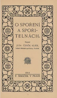 O spoření a spořitelnách