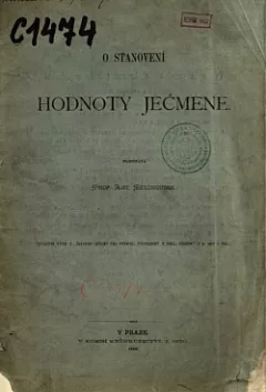 O stanovení hodnoty ječmene
