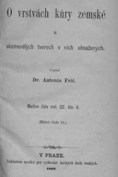 O vrstvách kůry zemské a skamenělých tvorech v nich obsažených