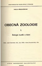 Obecná zoologie 1. biologie buněk a tkání