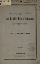 Obránci českého jazyka Jan Nep. Alois Hanke z Hankenštejna