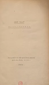 Obsah dialogů Platonových