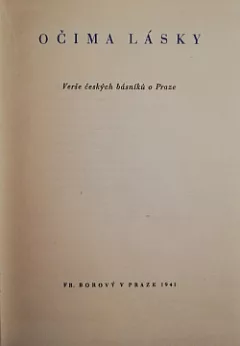 Očima lásky: verše českých básníků o Praze