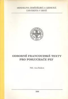 Odborné francouzské texty pro posluchače PEF