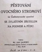 Pěstování ovocného stromoví na Českomoravské vysočině se zvláštním zřetelem na podnebí a půdu
