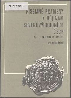 Písemné prameny k dějinám severovýchodních Čech