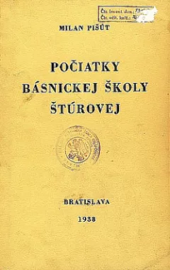 Počiatky básnickej školy Štúrovej