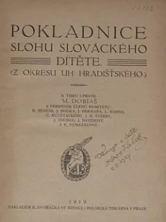 Pokladnice slohu slováckého dítěte