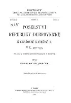 Poselství republiky dubrovnické k císařovně Kateřině II. v l. 1771-1775