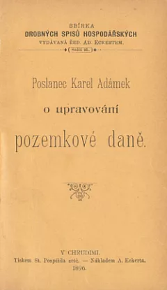 Poslanec Karel Adámek o upravování pozemkové daně