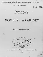 Povídky, novely a arabesky Berty Mühlsteinovy, svazek 1