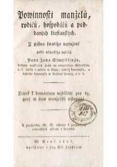 Powinnosti manželů, rodičů, hospodářů a poddaných křesťanských