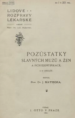 Pozůstatky slavných mužů a žen a jich identifikace