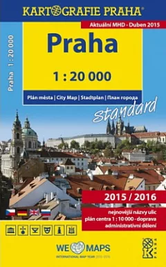 Praha – plán města standard 1 : 20 000