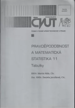 Pravděpodobnost a matematická statistika 11 - tabulky