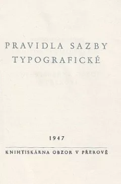 Pravidla sazby typografické