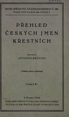 Přehled českých jmen křestních