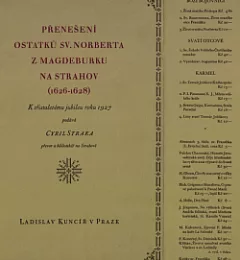 Přenesení ostatků sv. Norberta z Magdeburgu na Strahov (1626-1628)
