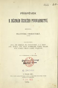 Příspěvek k dějinám českého pivovarnictví