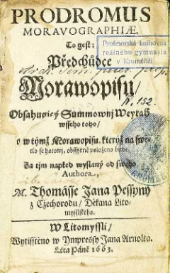 Prodromus Moravographiae. To gest: Předchůdce Morawopisu