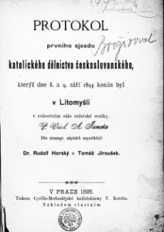 Protokol prvního sjezdu katolického dělnictva českoslovanského