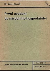 První uvedení do národního hospodářství