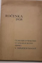 Ročenka 1938 českobratrského evangelického sboru v Teplicích - Šanově