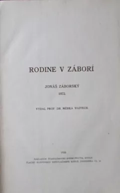 Rodine v Záborí