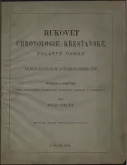 Rukověť chronologie křesťanské, zvláště české