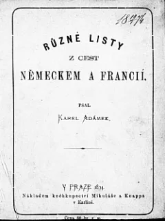 Různé listy z cest Německem a Francií